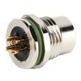 thumbnail image 1 of 4 Uds M12 aviación 4 núcleos tipo A enchufe 4 pines Panel hembra conector de enchufe electrónico para sensores actuadores, 1 of 8