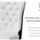 thumbnail image 5 of Leather Dining Chairs Set of 4, Tall Back Side Chair, Modern Upholstered Side Chair with Button Back Ring My Lux Decor Round, 5 of 12