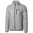 thumbnail image 2 of Cutter & Buck Gray Michigan Wolverines Primary Team Logo Rainier PrimaLoft Eco Insulated Full-Zip Puffer Jacket, 2 of 3