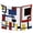 Red, variant on Red Blue Black, Tapestry for Bedroom Wall Hanging Tapestry, Geometric Yellow Abstract Middle Century Ceiling Backdrop Tapestries Poster Blanket Wall Decor for Teens Room Living Room Dorm 59" x 90"