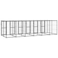 thumbnail image 3 of vidaXL Chenil Extérieur pour Chien en Acier avec Toit 14,52 M2, 3 of 4
