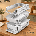 thumbnail image 3 of X-Large Pull-out Sifting Stainless Steel Cat Litter Box With Lid For Pine Pellets, 3 of 6