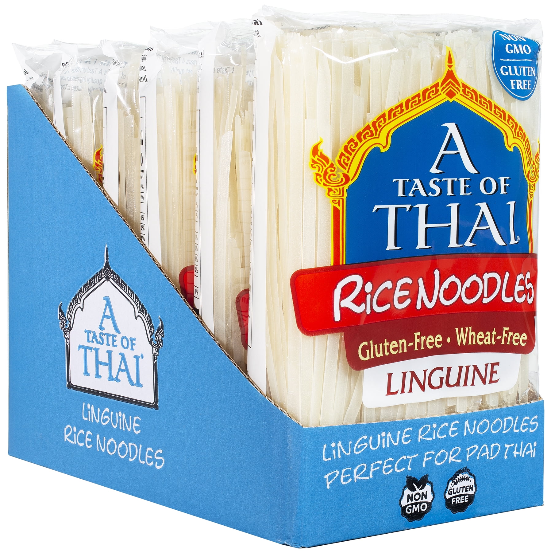 (10 pack) A Taste of Thai Linguine Rice Noodles, 16 oz