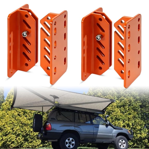 2 Sets Awning Brackets for Roof Rack, Universal Quick-Release Awning Brackets Hardware