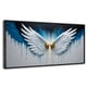 thumbnail image 1 of Cuadro Decorativo Marco Flotante Alas Corazón Dorado 120x60 Marco Negro, 1 of 3