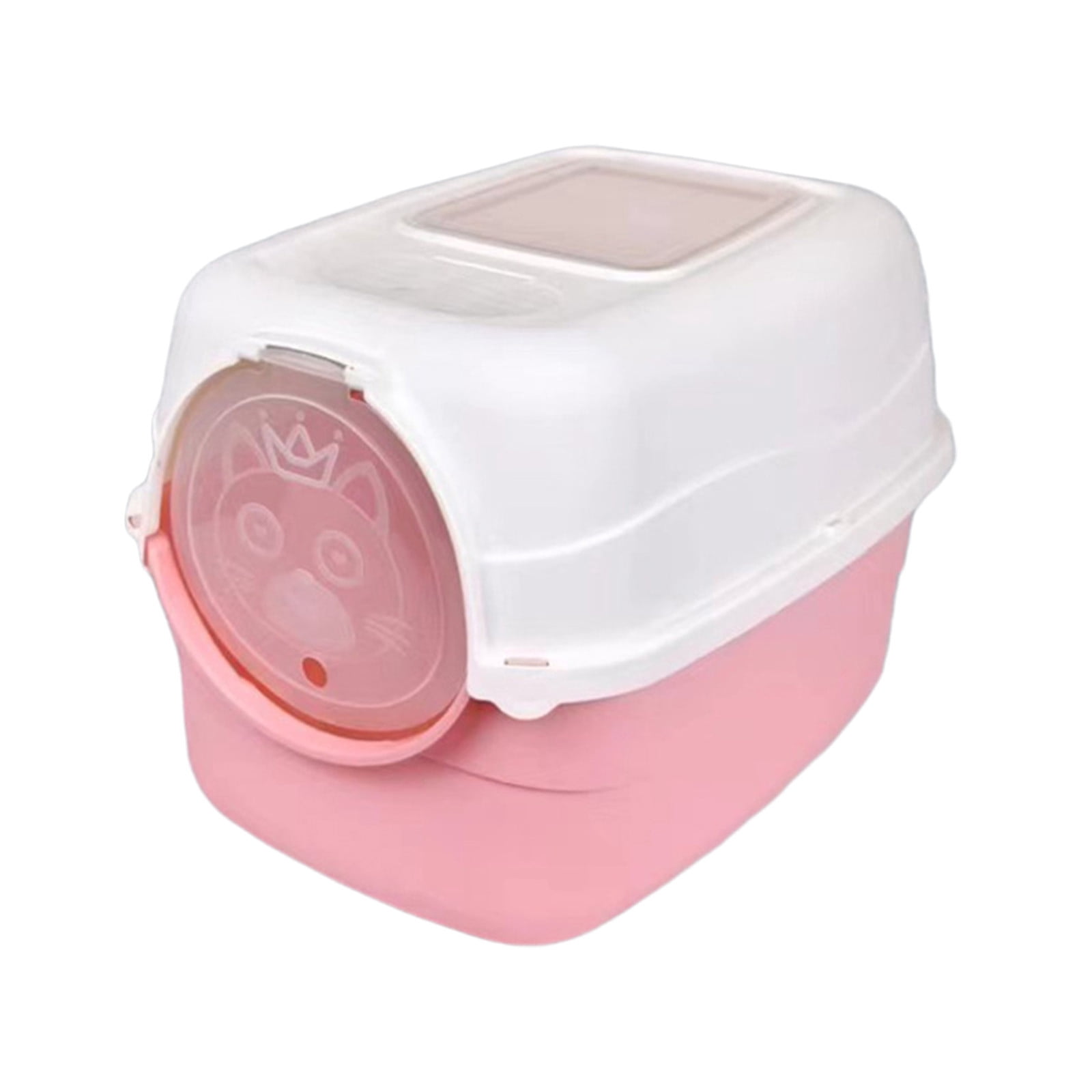 Fully Enclosed Cat Litter Box Front Entry Covered Kitty Litter Pan Odor Isolation Splash Prevention Spacious Interior for Indoor Home Multi Cat Households for Large Cats Kittens Cat Toilet Supplies