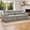 White&Sage, variant on DRNANLIT White & Sage Woven Chenille Compression Sofa, No-Assembly, Space-Saving for Apartment