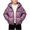 Purple, variant on StSilkitty Boys Girls Puffer Jacket Solid Color Long Sleeve Full Zip up Jackets Coat with Pockets Fall Winter Warm Outerwear