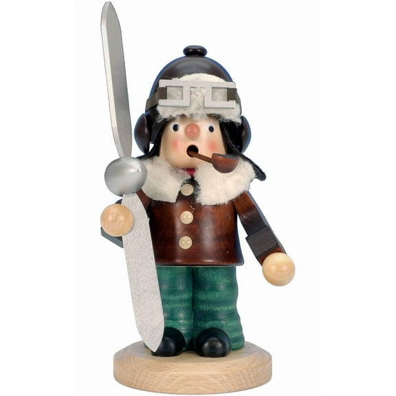 8.75" Brown "Aviator" Incense Burner