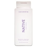 Native Body Wash, Lilac & White Tea, Sulfate Free, Paraben Free, for Men and Women, 18 oz
