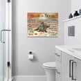 thumbnail image 5 of Sea Turtle Bathroom Decor Wall Art Beach Ocean Inspirational Quotes Landscape Pictures Wall Decor Canvas Painting Prints Artwork Home Decorations Framed for Bedroom Office Kitchen Living Room 16"x12", 5 of 6
