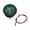 Green, variant on Mosiee Automotive Voltmeter Dc 4-100V Digital Round Led Display Red Blue Green Red