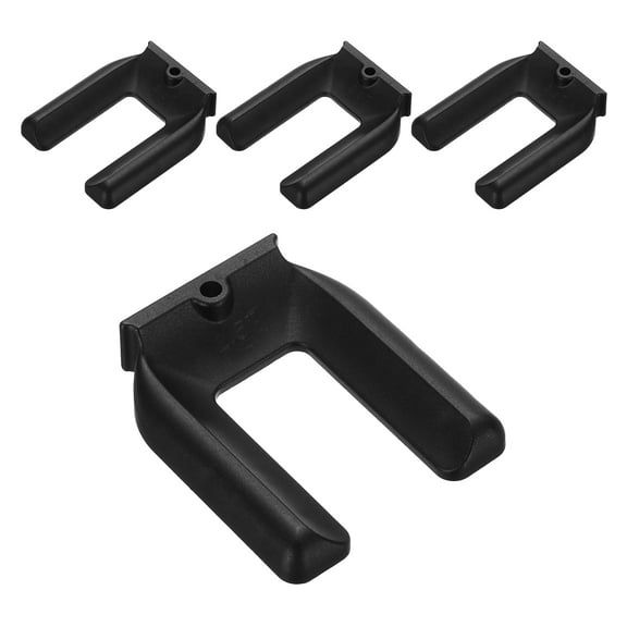 Uxcell 4 Pack Furniture Wheel Stopper, M65 Rubber Non-Slip Foot Mats Furniture Wheel Caster Cups Bed Stoppers No Lifting for Sofa Refrigerator Protect Hardwood Floors, Black