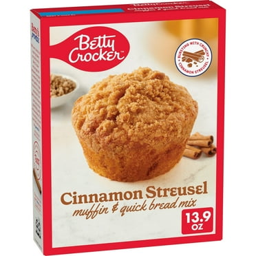 ( 2 Pack ) Betty Crocker Cinnamon Streusel Muffin and Quick Bread Mix, 13.9 oz.