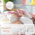 thumbnail image 2 of Cal King 4 Piece Bedding Set Summer Watercolor Wild Flower Soft Breathable Duvet Cover and Pillowcase,Farm Colorful Butterfly Duvet Cover Set Washable Bed Sheets for Bedroom Dormitory Guest Room, 2 of 9