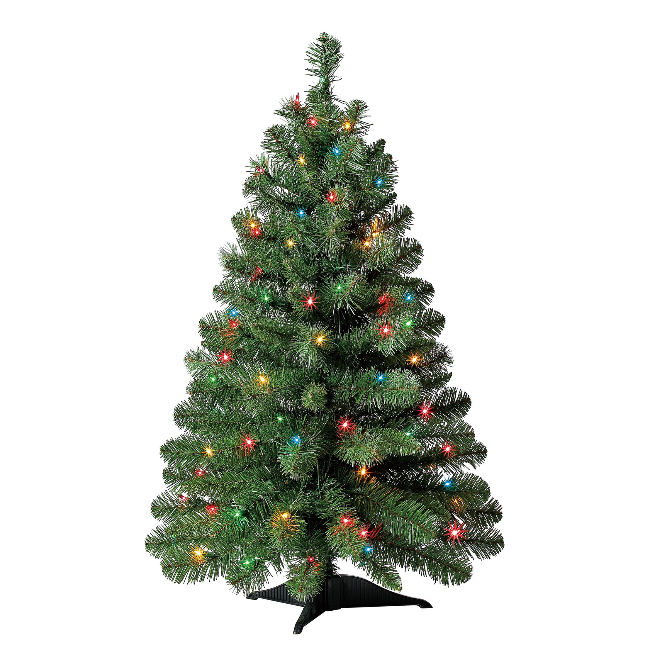 Holiday Time Prelit 70 Multicolor Incandescent Lights, Winston Pine Artificial Christmas Tree, 3'