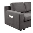 thumbnail image 4 of Waylon Gray Linen 7-Seater U-Shape Sectional Sofa Chaise with Pocket, 4 of 5