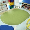 thumbnail image 2 of Joy Carpets Just Kidding 6' x 9' Oval Indoor Area Rug in Color Lime Green, 2 of 6
