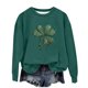 thumbnail image 5 of Vestido de Manga Larga una Línea para las Mujeres Día de San Patricio Impresión de Lana Forrada para la Calidez Manga Larga Cuello Redondo Sudadera para Niños Manga Larga Vestido Casual, 5 of 5