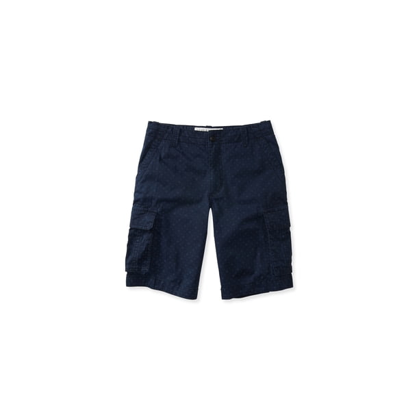 Aeropostale - Pantalones cortos de carga informales de longitud más larga para hombre, azul, 27 Aeropostale Carga