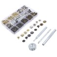 thumbnail image 2 of 1 Set Leather Snap Fasteners Kit Metal Snap Buttons Press Studs for Clothes Bags, 2 of 9