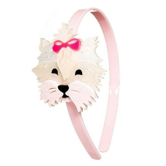 Dog With Bow Girls Headband