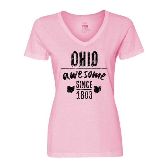 Inktastic Ohio Awesome Since 1803 Women's V-Neck T-Shirt