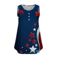 thumbnail image 3 of Wiyuqeen Plus Size Patriotic Tank Tops for Women Sleeveless Button Up Henley Shirts USA Flag Pleated Tunic Tanks Lightweight Summer Tanks, 3 of 4