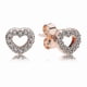 thumbnail image 5 of Sterling Silver Drop Earrings Featuring Heart-Shaped Love Knot and Shooting Star Design for Girls, 5 of 5