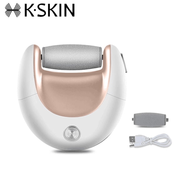 K-SKIN Electric Feet Callus Removers Rechargeable Home Electric Foot Sharpening & Exfoliating Instrument Portable Perfect Pedicure Heel Callus Scraping Feet Callous Remover Tool Easy to Use