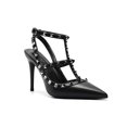 thumbnail image 1 of Summer Luxury Women's Gladiator Pointed Sandals Leather Matte Roman Fashion Metal Rivet Pumps Party Versatile Women's High Heels, 1 of 5