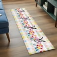 thumbnail image 3 of Easter Bunny 2'x6' Runner Rugs for Hallway Kitchen Bedside Non Slip Washable, Spring Tulips Oil Painting Abstract Modern Entryway Rug Runners with Rubber Backing, Long Carpet Runner for Laundry Room, 3 of 8