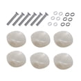 thumbnail image 2 of 6Pcs Guitar Tuning Pegs Button Machine Head Tuner Knobs for Acoustic Guitars Argent, 2 of 9