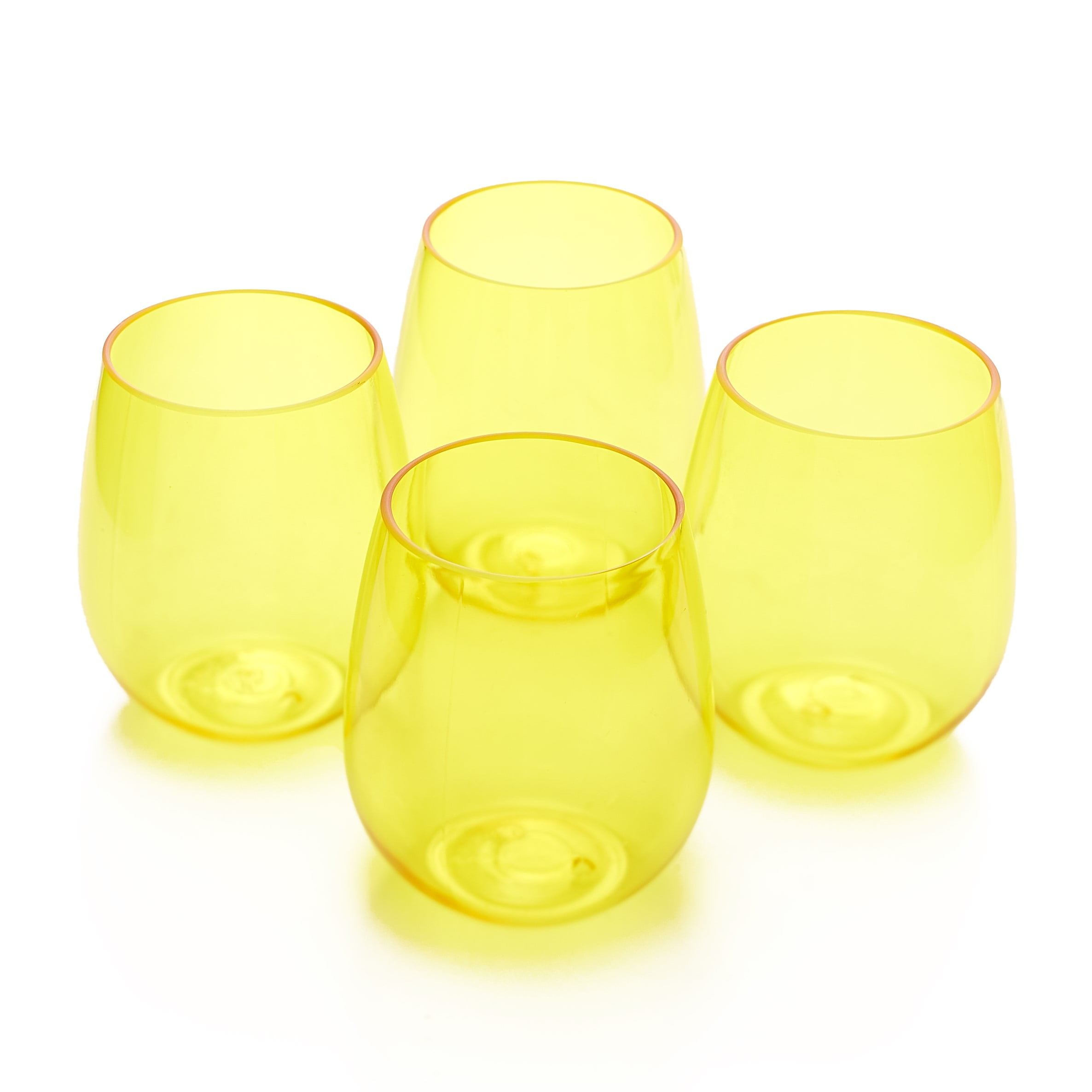 Reusable Plastic Glasses Outdoor Cocktail Drinkware Set Set of 4