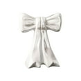 thumbnail image 2 of Dazzling White Ceramic Bow Vase for Centerpieces Minimalist Farmhouse Flowers Vase Flower Modern Home Decor Vase Cute Decorative Vase for Table Bathroom Shelf Pen Holder Makeup Brush Holder, 2 of 5