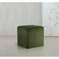thumbnail image 2 of Pemberly Row Modern / Contemporary Soft Microsuede Fabric Green Ottoman / Stool, 2 of 9