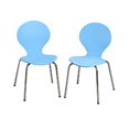 thumbnail image 1 of Giftmark 3013B Modern Childrens 2 Chair Set with Chrome Legs - Blue, 1 of 1