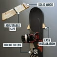 thumbnail image 5 of Minimalist Wood Snowboard Wall Mount, Board Storage Rack, Home & Garage, 5 of 5