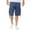 Marine, variante sur Shorts Cargo en Sergé pour Hommes, Coupe Ajustée, Coton Uni, à Multiples Poches, Kaki 38