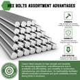 thumbnail image 4 of Hex Socket Bolt (M6-1x65), Grade 12.9 Carbon Steel Hex Socket Drive Screw, Black, 20 Pcs, 4 of 6
