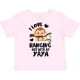 thumbnail image 3 of Inktastic Monkey I Love Hanging out with My Yaya Boys or Girls Toddler T-Shirt, 3 of 5
