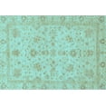 thumbnail image 1 of Ahgly Company Indoor Rectangle Oriental Light Blue Traditional Area Rugs, 7' x 9', 1 of 4