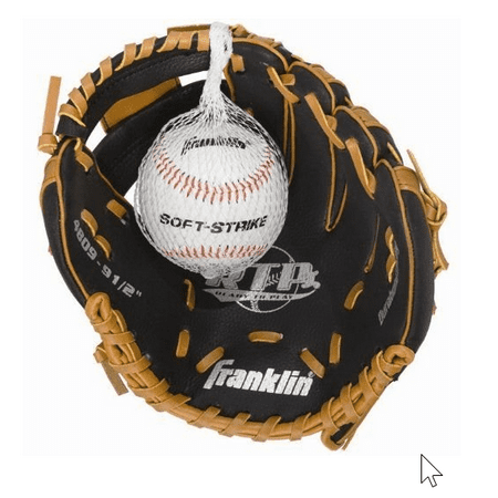Black Baseball Glove - Franklin 9.5