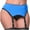 Blue, variant on Women Garter Belt Solid Color/Patchwork Lace 4 Hanging Buckles Garter Back Triple Breasted