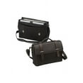 thumbnail image 2 of BLACK FLAP-OVER LEATHER COMPUTER BRIEFCASE, 2 of 2