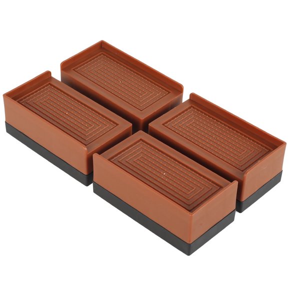 Bed Risers Heavy Duty Adjustable Furniture Risers Stackable Desk Lifts Leg Extenders with Anti Slip Pad for Table Couch Sofa Chair Bed Frame Feet Accessories Supports Up to 1102 lbs 4 Pac
