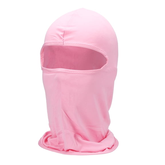 Uxcell Summer Balaclava Face Mask, Polyester Sun Protection Hood Face Cover Cooling Full Head Mask for Men Women Fishing Motorcycle Cycling, Pink