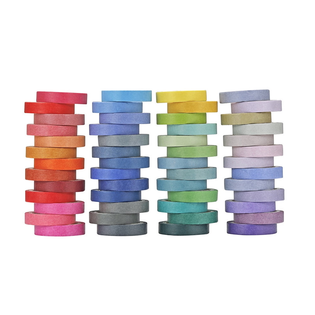 Masteelf Washi Tape Set 180 Rolls with 60 Vibrant Colors, Decorative Paper Tapes for Crafts, Scrapbooking, Journals, and DIY Projects