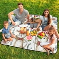 thumbnail image 7 of Patriotic Kittens Floral Pattern Repeat Outdoor Picnic Blanket, Foldable Waterproof Beach Mat, Portable Beach Blanket for Beach Camping, Hiking, Family Concerts, 7 of 7