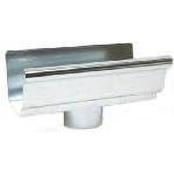 Amerimax Home Products K Style Gutter Outlet - Galvanized - 4 in x 3 in